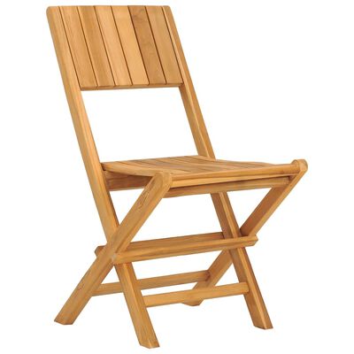 vidaXL Klappstoler 8 stk 47x61x90 cm heltre teak