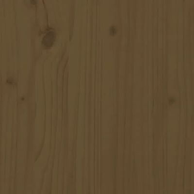 vidaXL Sengegavl honningbrun 100x3x80 cm heltre furu