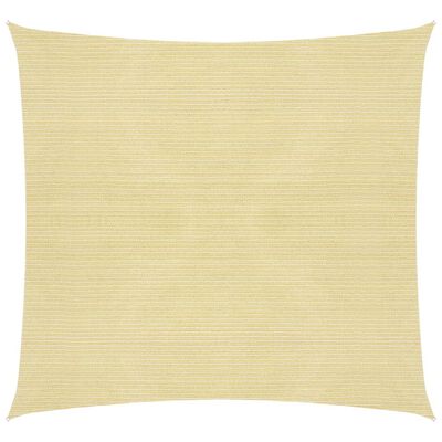 vidaXL Solseil 160 g/m² beige 2,5x2,5 m HDPE