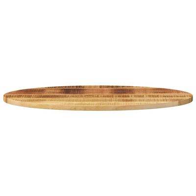 vidaXL Bordplate 80x40x2,5 cm oval heltre mango