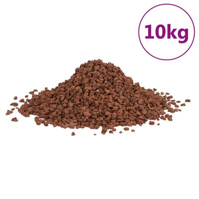 vidaXL Lavasteiner 10 kg rød 5-8 mm