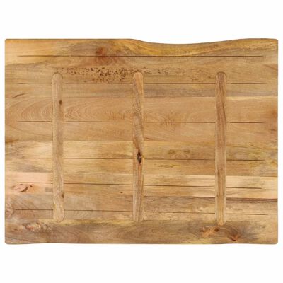 vidaXL Bordplate 100x80x3,8 cm naturlig kant heltre mango