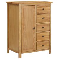 vidaXL Garderobe 76x52x105 cm heltre eik