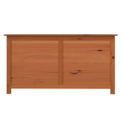 vidaXL Utendørs putekasse brun 100x50x56 cm heltre gran