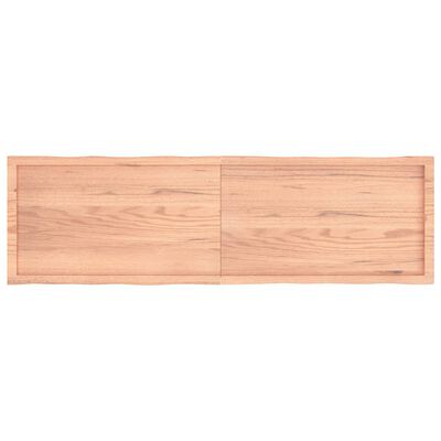 vidaXL Bordplate lysebrun 180x50x(2-4)cm behandlet heltre naturlig