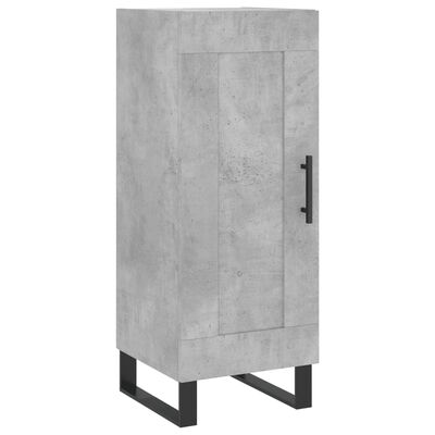 vidaXL Highboard betonggrå 34,5x34x180 cm konstruert tre