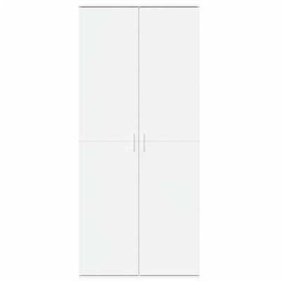 vidaXL Highboard hvit 80x35x180 cm konstruert tre