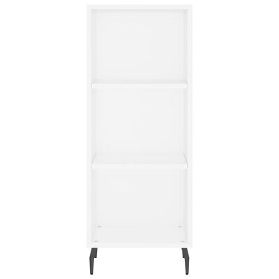 vidaXL Highboard hvit 34,5x34x180 cm konstruert tre