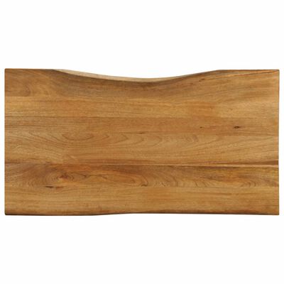 vidaXL Bordplate 110x60x2,5 cm naturlig kant heltre mango