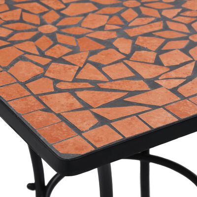 vidaXL Mosaikkbistrobord terrakotta 60 cm keramikk