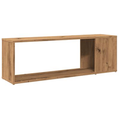 vidaXL TV-benk artisan eik 100x24x32 cm konstruert tre