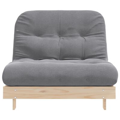 vidaXL Futonsofa med madrass 100x206x11 cm heltre furu