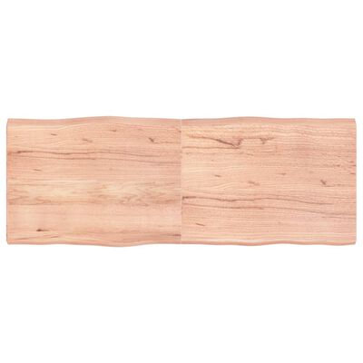 vidaXL Bordplate lysebrun 160x60x(2-6)cm behandlet heltre naturlig