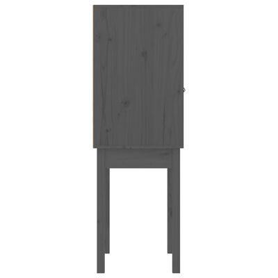 vidaXL Highboard grå 60x40x120 cm heltre furu