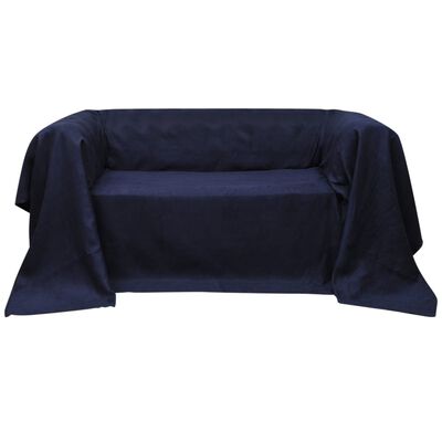 Mikro-semsket sofa overtrekk marineblå 140 x 210 cm