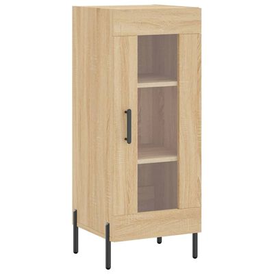 vidaXL Highboard sonoma eik 34,5x34x180 cm konstruert tre