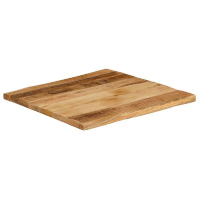 vidaXL Bordplate naturlig kant 60x60x2,5 cm grovt heltre mangotre