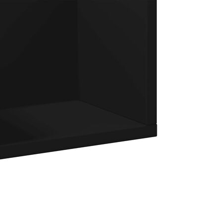 vidaXL Veggskap 2 stk svart 99x18x16,5 cm konstruert tre