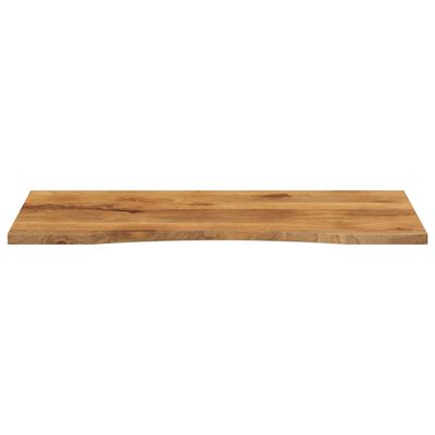 vidaXL Skrivebordsplate med kurve 110x60x2,5 cm heltre grovt mangotre