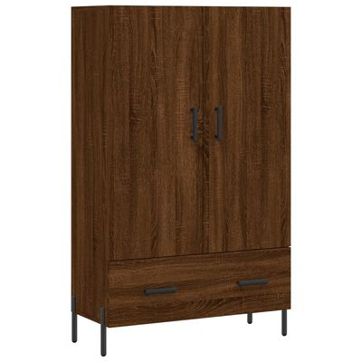 vidaXL Highboard brun eik 69,5x31x115 cm konstruert tre