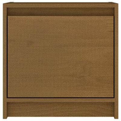 vidaXL Nattbord honningbrun 40x30,5x40 cm heltre furu