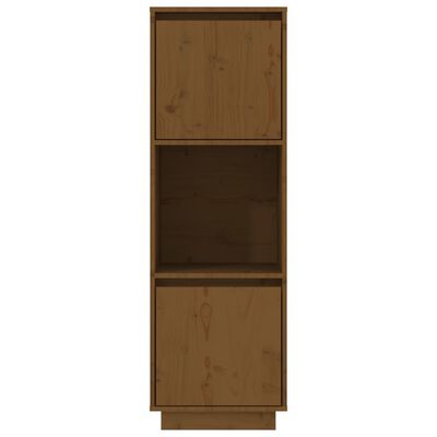 vidaXL Highboard honningbrun 38x35x117 cm heltre furu