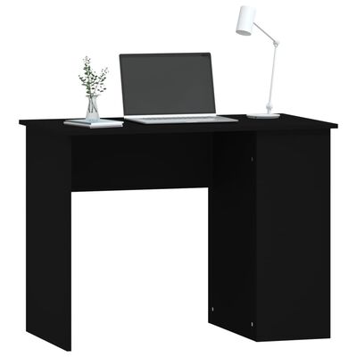 vidaXL Skrivebord svart 100x55x75 cm konstruert tre
