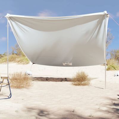 vidaXL Strandbaldakin med sandankre blå 214x236 cm