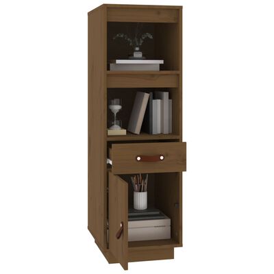 vidaXL Highboard honningbrun 34x40x108,5 cm heltre furu