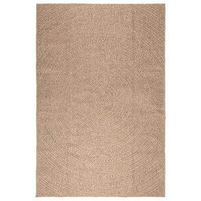 vidaXL Teppe 200x290 cm jute-utseende innendørs og utendørs