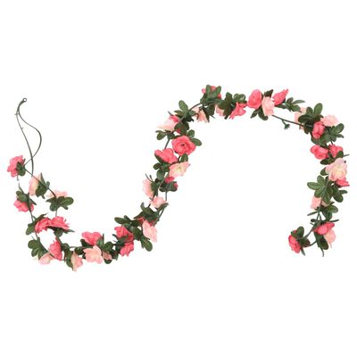 vidaXL Blomsterkranser for jul 6 stk rose 240 cm