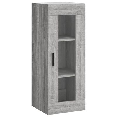 vidaXL Highboard grå sonoma 34,5x34x180 cm konstruert tre