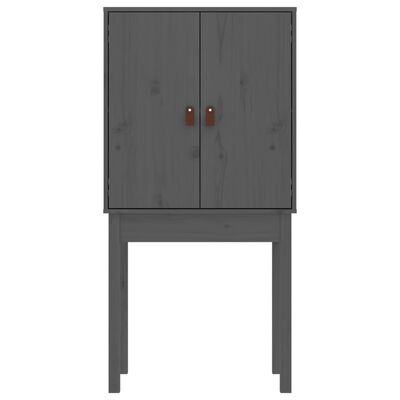 vidaXL Highboard grå 60x40x120 cm heltre furu