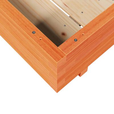 vidaXL Plantekasse voksbrun 100x100x26,5 cm heltre furu