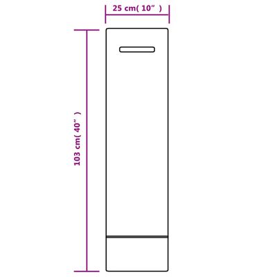 vidaXL Sandsekker 25 stk mørkegrønn 103x25 cm HDPE