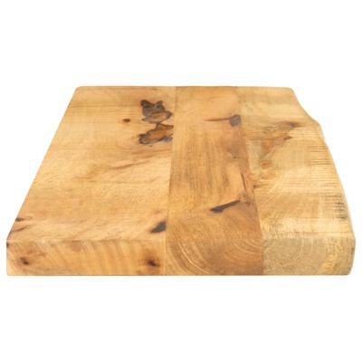 vidaXL Bordplate 80x30x3,8 cm naturlig kant grovt heltre mangotre