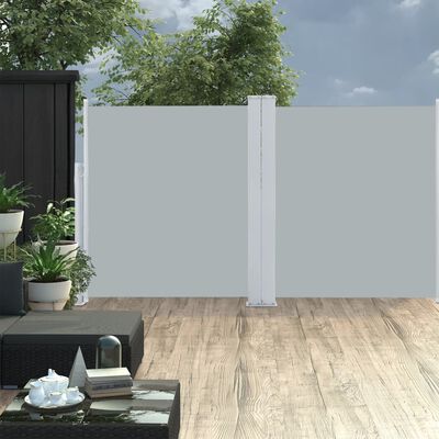 vidaXL Uttrekkbar sidemarkise antrasitt 160x600 cm