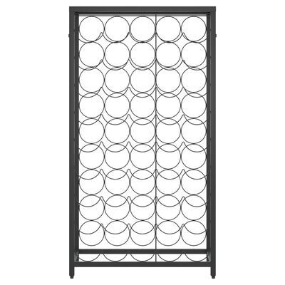 vidaXL Vinstativ for 45 flasker svart 54x18x100 cm smijern