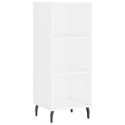 vidaXL Highboard hvit 34,5x34x180 cm konstruert tre