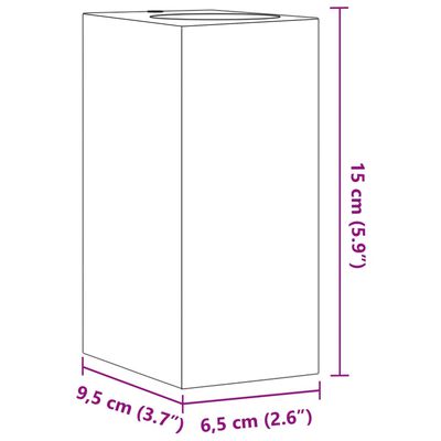 vidaXL Veggmontert utelamper 2 stk svart støpt aluminium