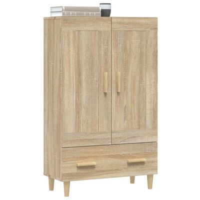 vidaXL Highboard sonoma eik 70x31x115 cm konstruert tre