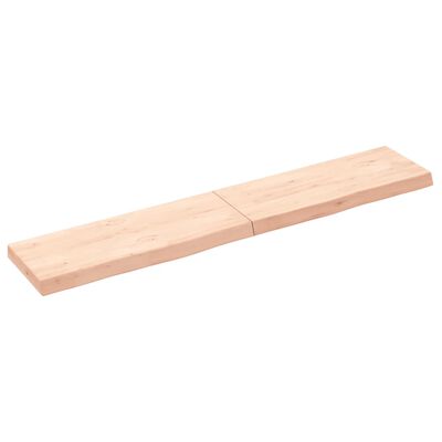 vidaXL Benkeplate til bad 160x30x(2-6) cm ubehandlet heltre