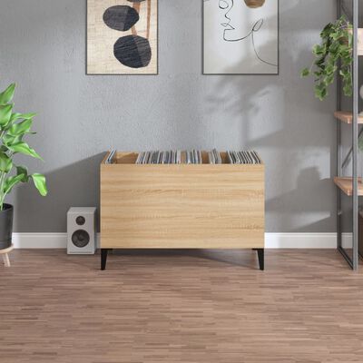 vidaXL Hifi-benk sonoma eik 74,5x38x48 cm konstruert tre