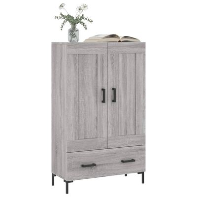 vidaXL Highboard grå sonoma 69,5x31x115 cm konstruert tre