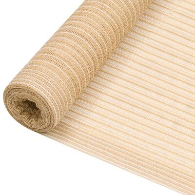 vidaXL Skjermnett beige 1,5x25 m HDPE 150 g/m²