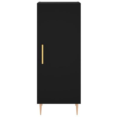 vidaXL Highboard svart 34,5x34x180 cm konstruert tre