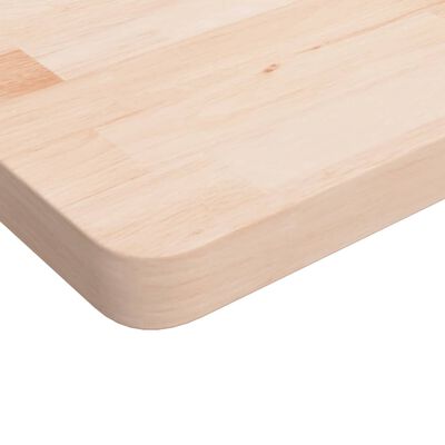 vidaXL Benkeplate til bad 100x60x4 cm ubehandlet heltre