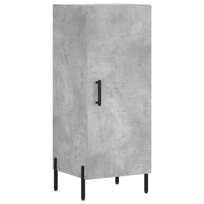 vidaXL Highboard betonggrå 34,5x34x180 cm konstruert tre