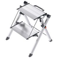 Hailo Gardintrapp med 2 trinn Mini Comfort 45 cm aluminium 4310-100