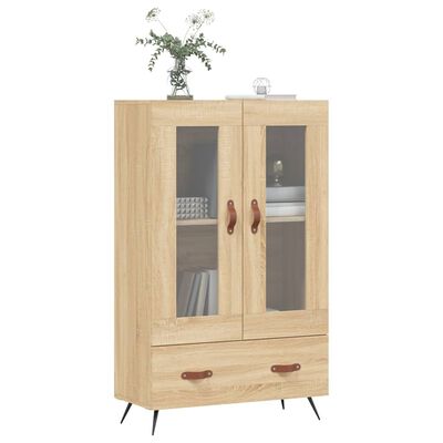 vidaXL Highboard sonoma eik 69,5x31x115 cm konstruert tre